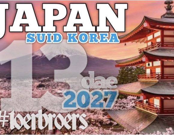 Toerbroers Japan Cherry Blossom en Suid-Korea Toer 2027