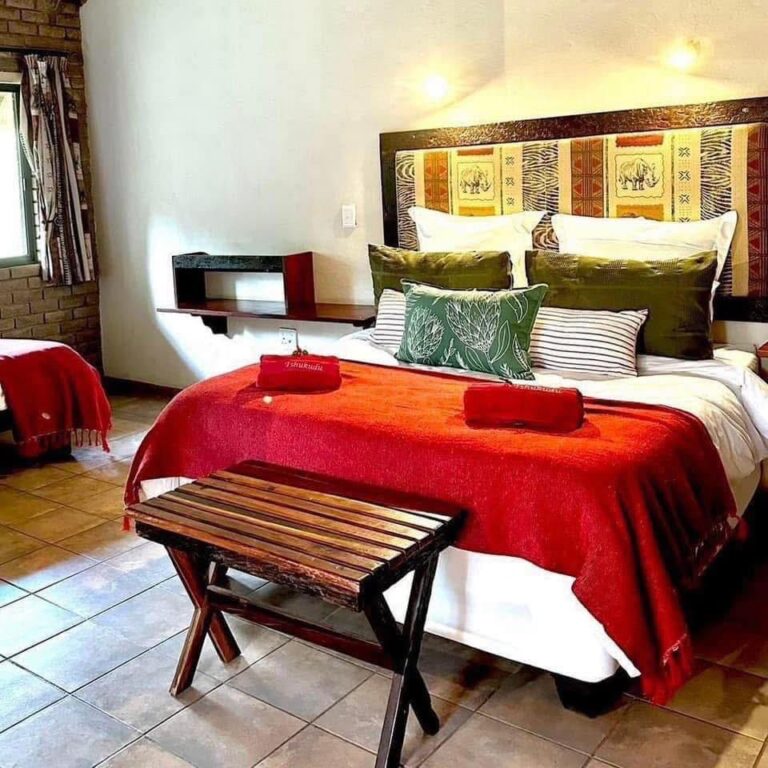 Slaapkamer by die verblyf in die Groter Kruger